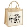 Pocket Jute Midi Tote Thumbnail