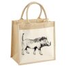 Pocket Jute Midi Tote Thumbnail