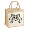 Pocket Jute Midi Tote Thumbnail
