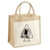 Cotton Pocket Jute Midi Tote Thumbnail
