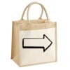 Pocket Jute Midi Tote Thumbnail
