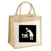 Pocket Jute Midi Tote Thumbnail