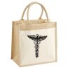 Pocket Jute Midi Tote Thumbnail