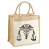 Pocket Jute Midi Tote Thumbnail