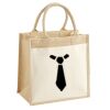 Pocket Jute Midi Tote Thumbnail