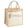 Cotton Pocket Jute Midi Tote Thumbnail