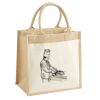 Pocket Jute Midi Tote Thumbnail