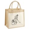 Pocket Jute Midi Tote Thumbnail
