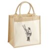 Pocket Jute Midi Tote Thumbnail