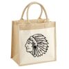 Pocket Jute Midi Tote Thumbnail