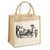 Pocket Jute Midi Tote Thumbnail