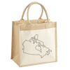 Pocket Jute Midi Tote Thumbnail