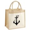 Pocket Jute Midi Tote Thumbnail