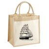 Pocket Jute Midi Tote Thumbnail