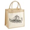 Pocket Jute Midi Tote Thumbnail
