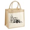 Pocket Jute Midi Tote Thumbnail