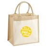 Pocket Jute Midi Tote Thumbnail