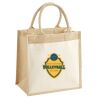 Pocket Jute Midi Tote Thumbnail