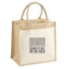 Pocket Jute Midi Tote Thumbnail