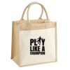 Pocket Jute Midi Tote Thumbnail
