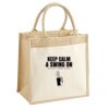 Pocket Jute Midi Tote Thumbnail