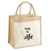 Pocket Jute Midi Tote Thumbnail