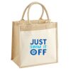 Pocket Jute Midi Tote Thumbnail