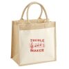 Pocket Jute Midi Tote Thumbnail