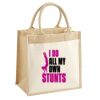 Pocket Jute Midi Tote Thumbnail