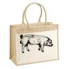 Cotton Pocket Jute Shopper Thumbnail