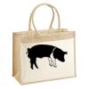 Cotton Pocket Jute Shopper Thumbnail