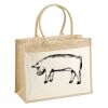 Cotton Pocket Jute Shopper Thumbnail