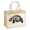 Cotton Pocket Jute Shopper Thumbnail