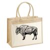 Cotton Pocket Jute Shopper Thumbnail