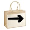 Cotton Pocket Jute Shopper Thumbnail