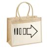 Cotton Pocket Jute Shopper Thumbnail