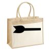 Cotton Pocket Jute Shopper Thumbnail