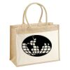 Cotton Pocket Jute Shopper Thumbnail