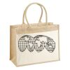 Cotton Pocket Jute Shopper Thumbnail