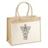 Cotton Pocket Jute Shopper Thumbnail