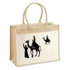 Cotton Pocket Jute Shopper Thumbnail