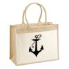 Cotton Pocket Jute Shopper Thumbnail