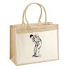 Cotton Pocket Jute Shopper Thumbnail