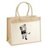 Cotton Pocket Jute Shopper Thumbnail
