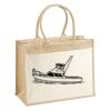 Cotton Pocket Jute Shopper Thumbnail