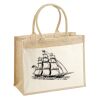 Cotton Pocket Jute Shopper Thumbnail
