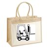 Cotton Pocket Jute Shopper Thumbnail