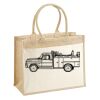 Cotton Pocket Jute Shopper Thumbnail