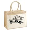 Cotton Pocket Jute Shopper Thumbnail