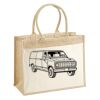 Cotton Pocket Jute Shopper Thumbnail